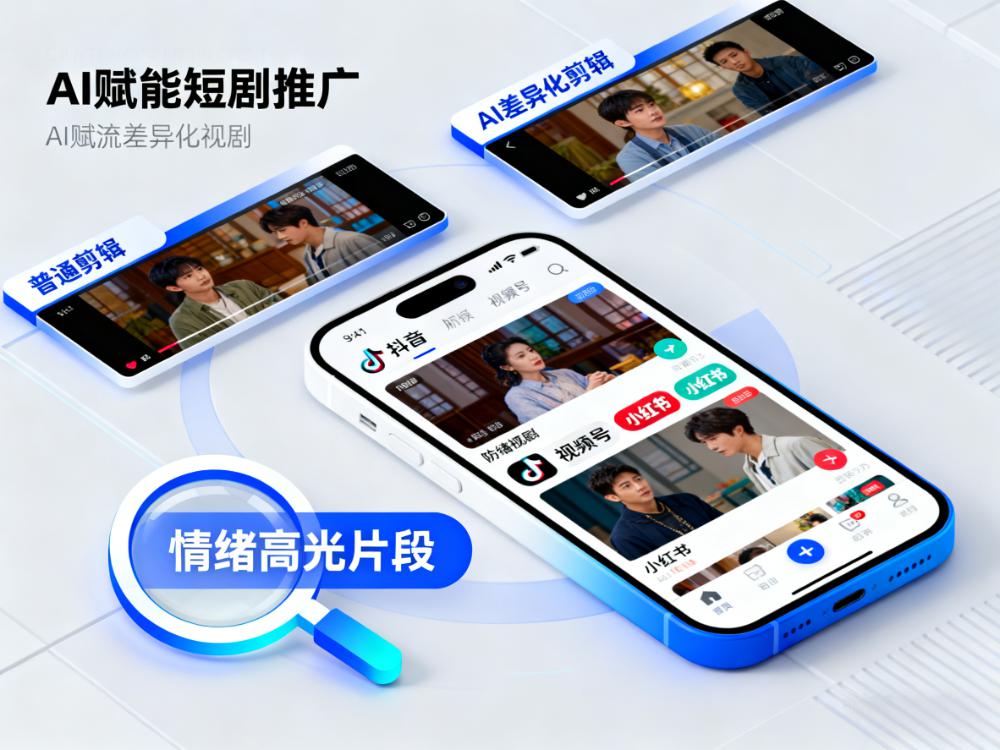 定制開發(fā) AI 剪輯+短劇系統(tǒng)，助力多平臺推廣 原創(chuàng) 小唯 聚之唯網(wǎng)絡(luò)科技  2025年10月16日 17:02 湖南 手機閱讀